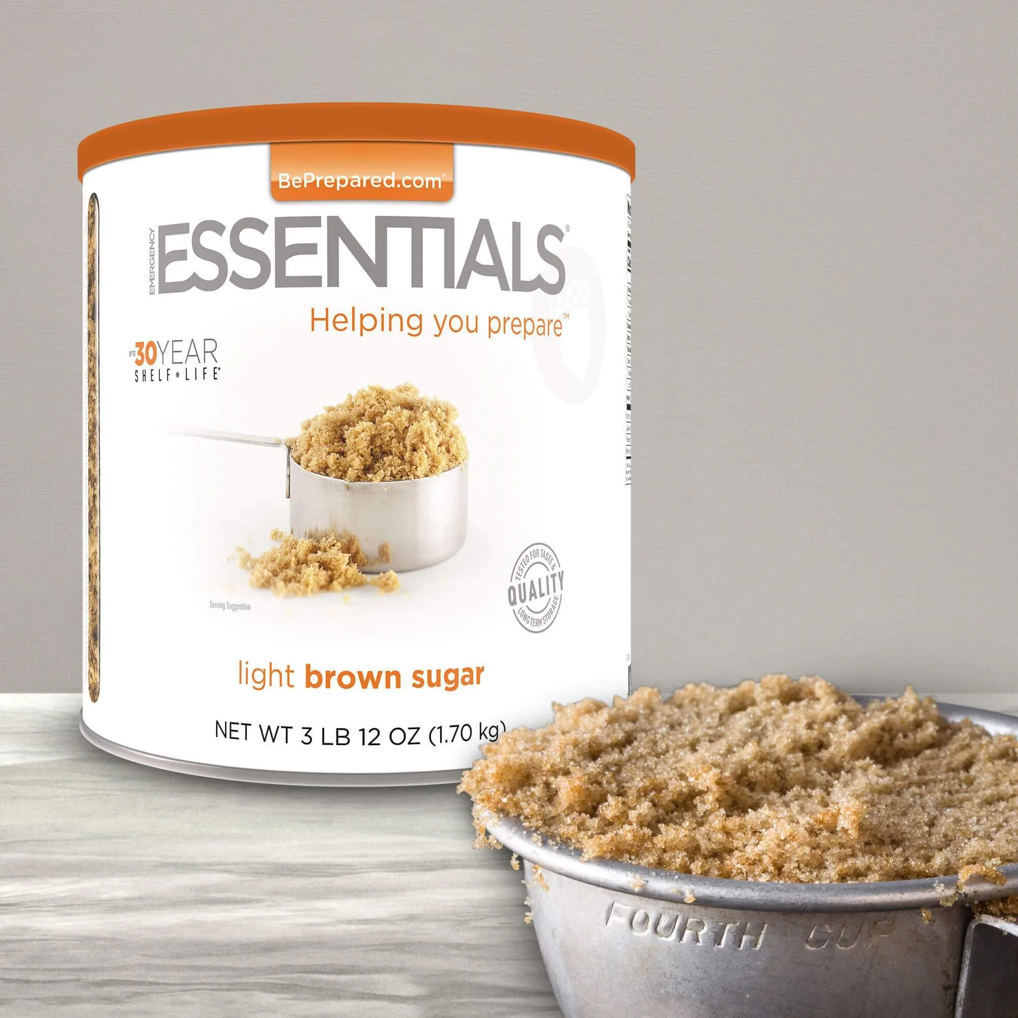 Emergency Essentials® Light Brown Sugar (3.75 LBS) Large #10 Can
