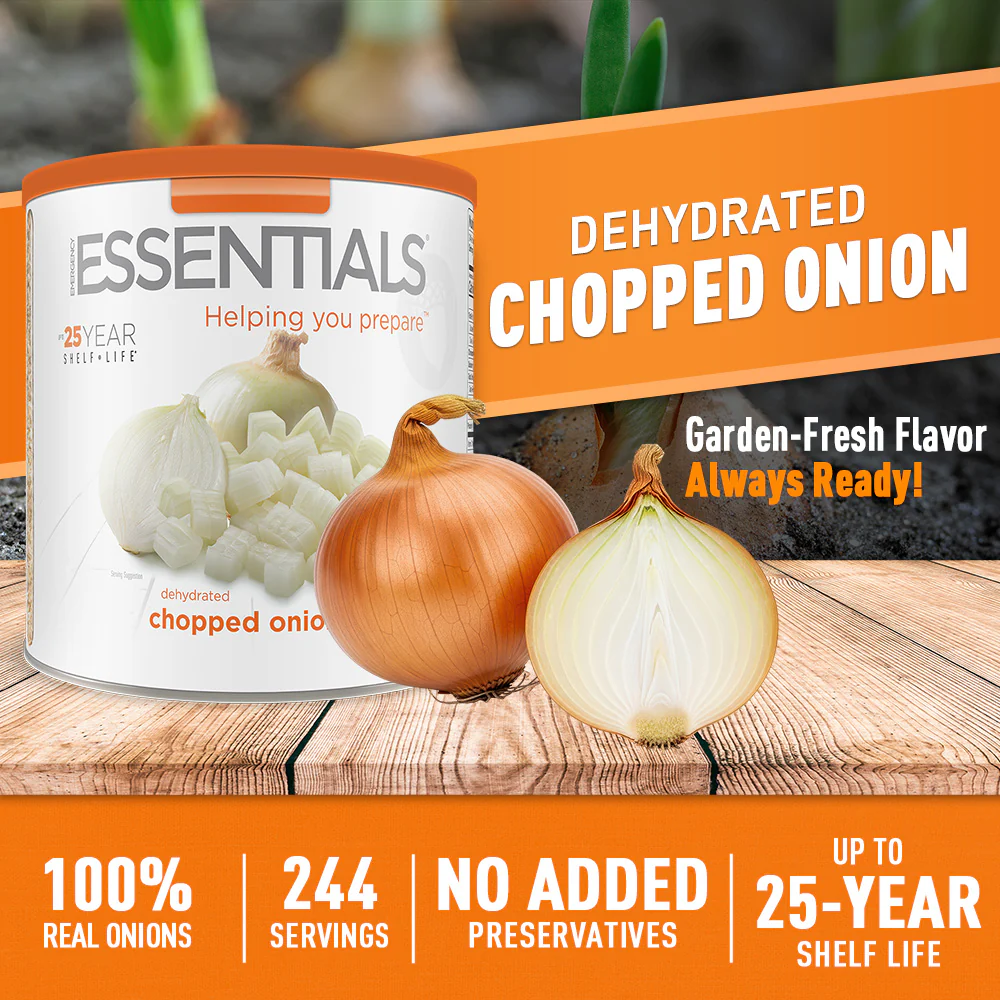 Emergency Essentials® Dehydrated Chopped Onions Large #10 Can - Image 2