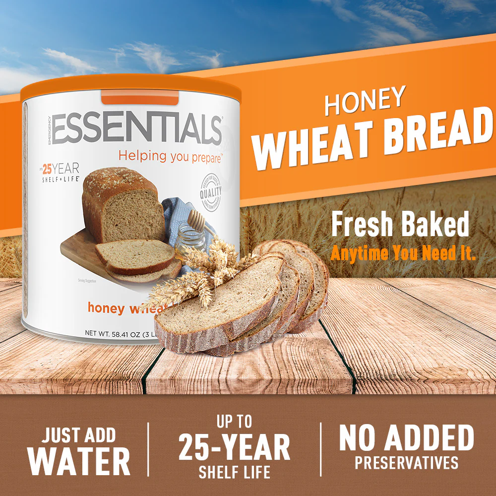 Emergency Essentials® Honey Wheat Bread Large #10 Can - Image 2