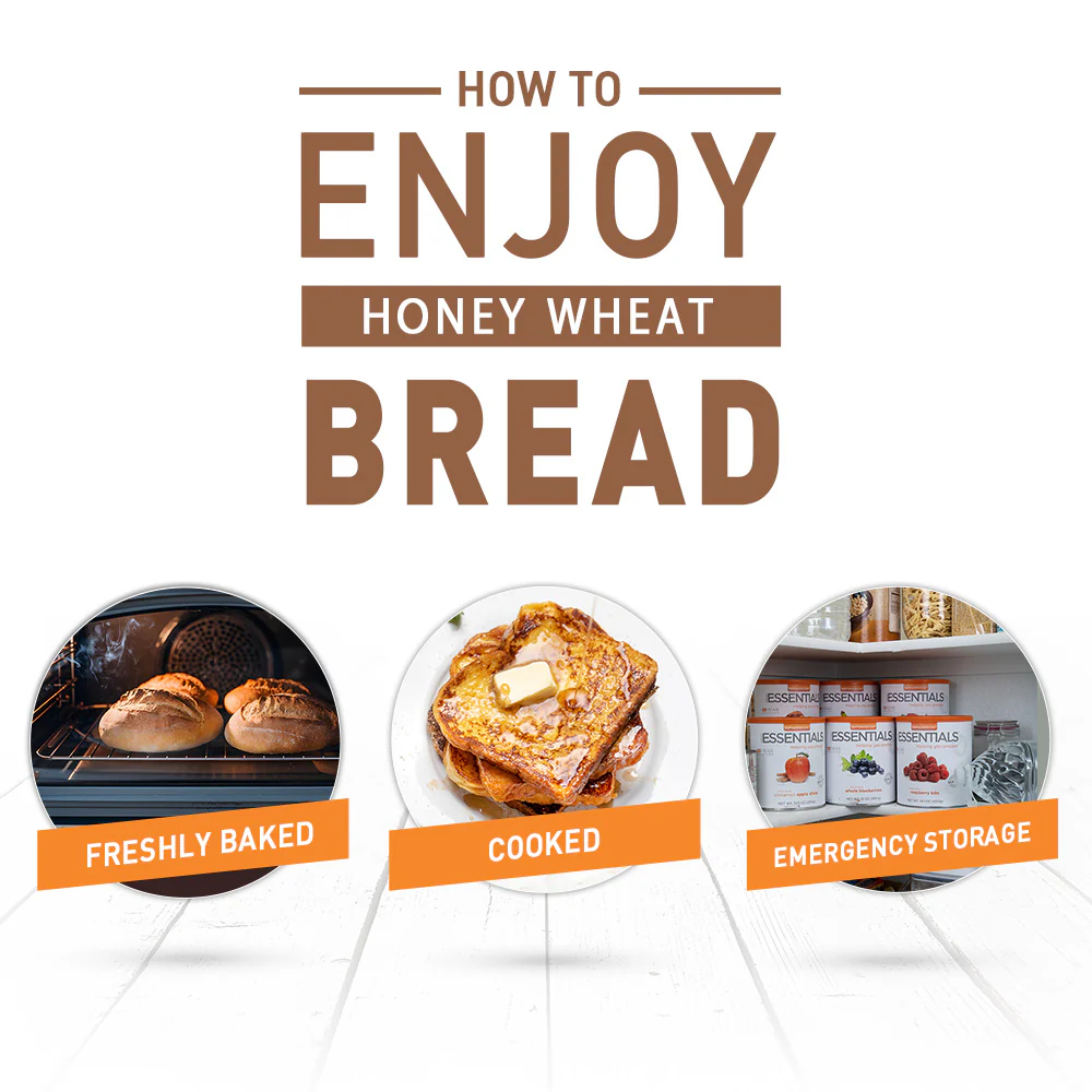 Emergency Essentials® Honey Wheat Bread Large #10 Can - Image 4
