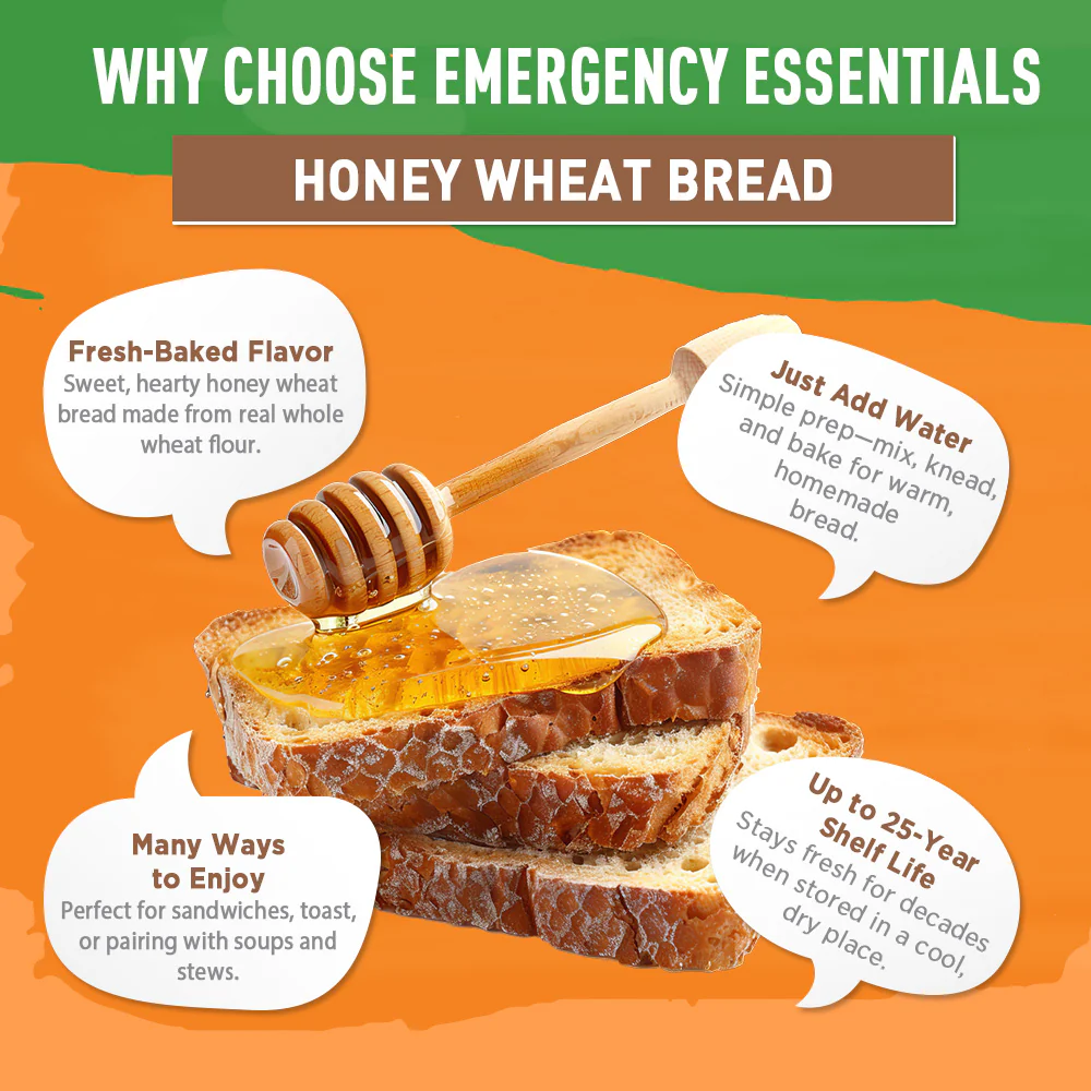 Emergency Essentials® Honey Wheat Bread Large #10 Can - Image 6