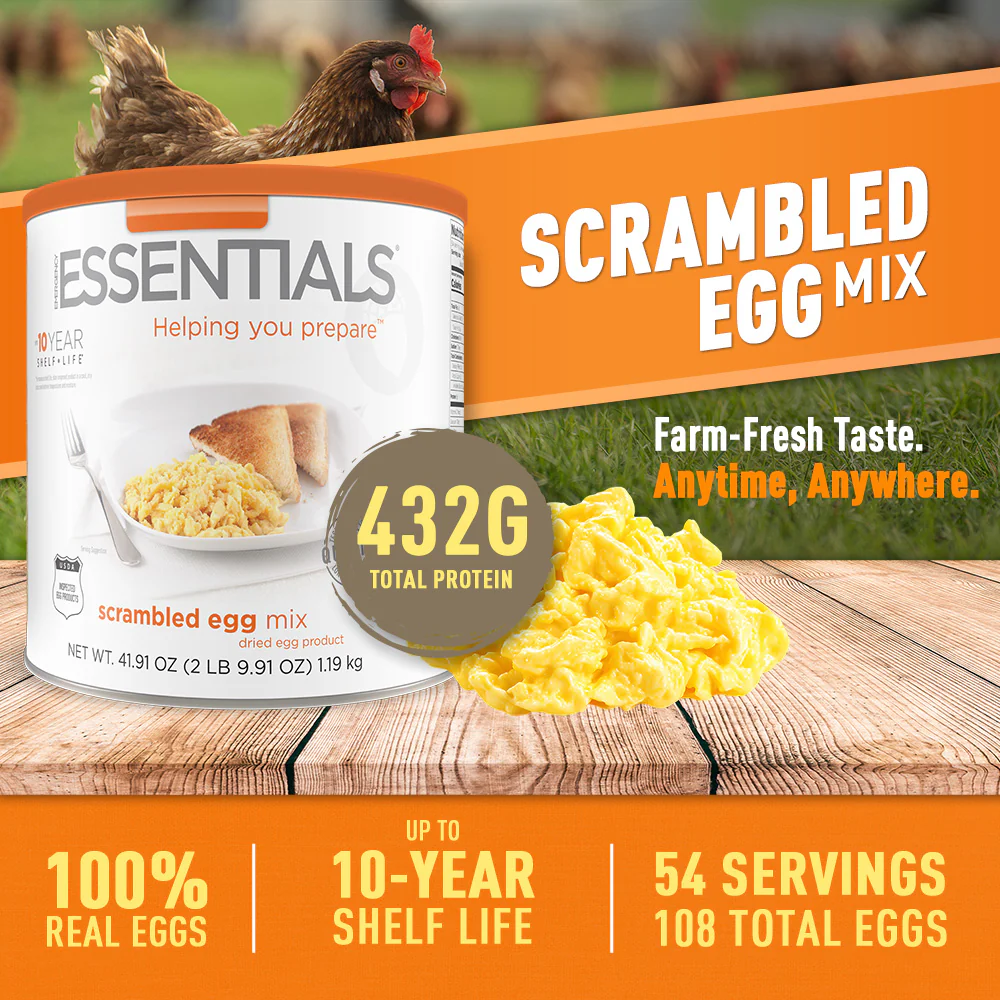 Emergency Essentials® Scrambled Egg Mix Large #10 Can - Image 2
