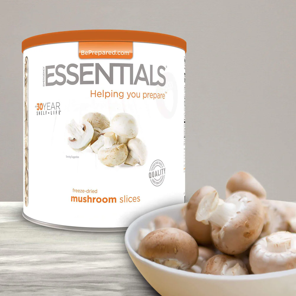 Emergency Essentials® Freeze-Dried Mushroom Slices Large #10 Can