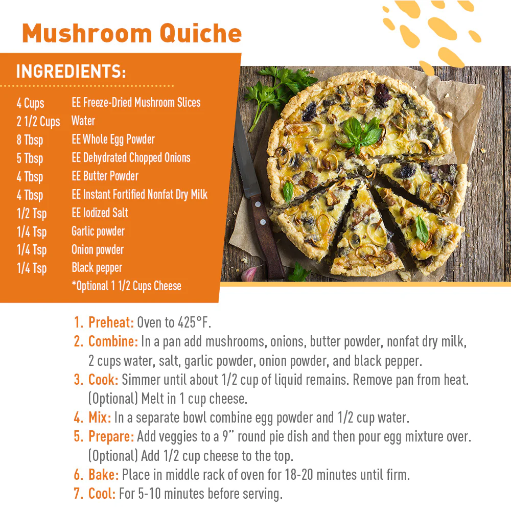Emergency Essentials® Freeze-Dried Mushroom Slices Large #10 Can - Image 6