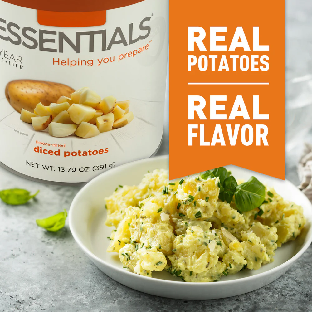 Emergency Essentials® Freeze-Dried Potato Dices Large #10 Can - Image 4