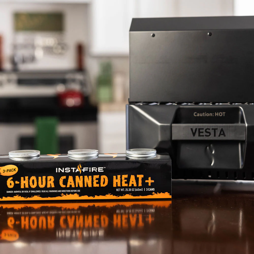 VESTA Self-Powered Indoor Space Heater & Cook Stove Plus 24 Cans of Canned Heat by InstaFire - Image 5