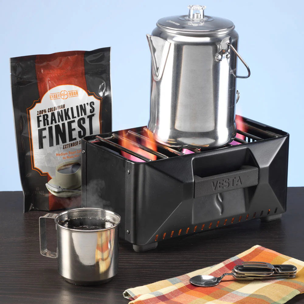VESTA Self-Powered Indoor Space Heater & Cook Stove Plus 24 Cans of Canned Heat by InstaFire - Image 9