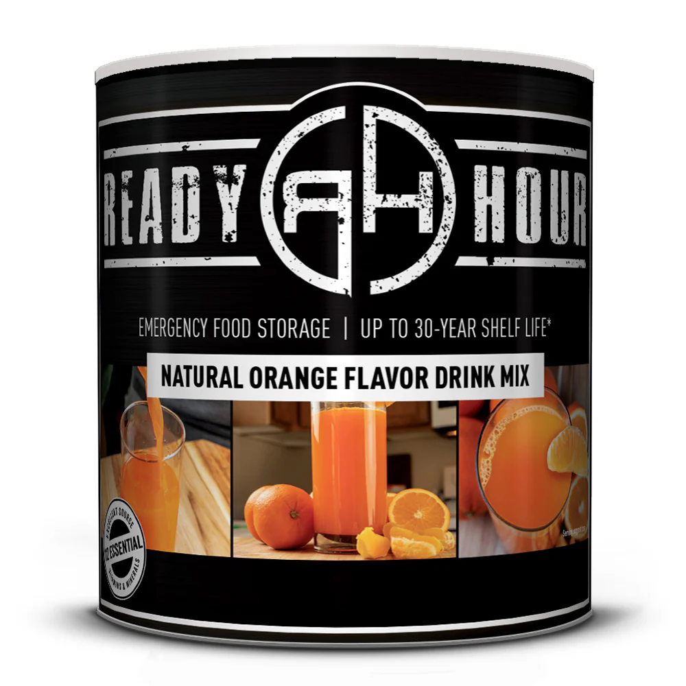Natural Orange Flavored Drink Mix #10 Can (63 servings) - Image 2