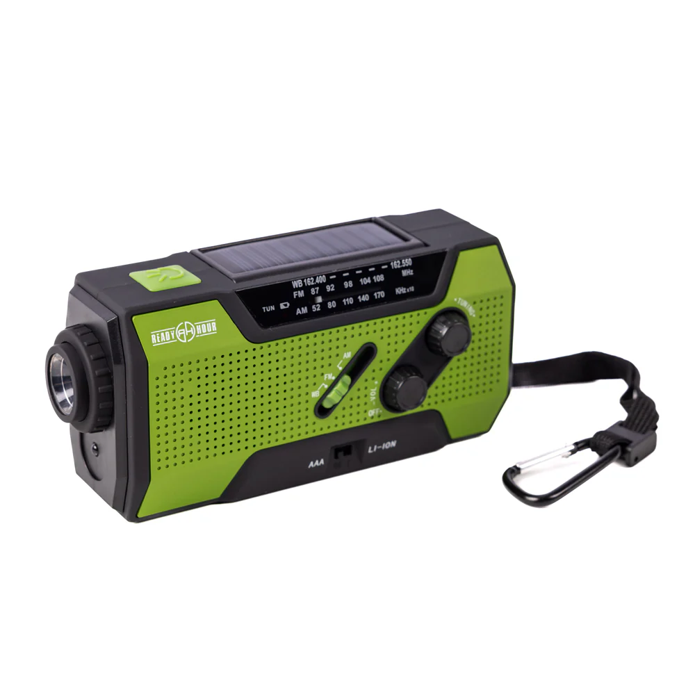 Solar Flashlight & AM/FM/Weather Radio w/ Hand Crank - Image 5