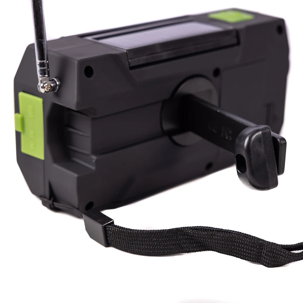 Solar Flashlight & AM/FM/Weather Radio w/ Hand Crank - Image 6