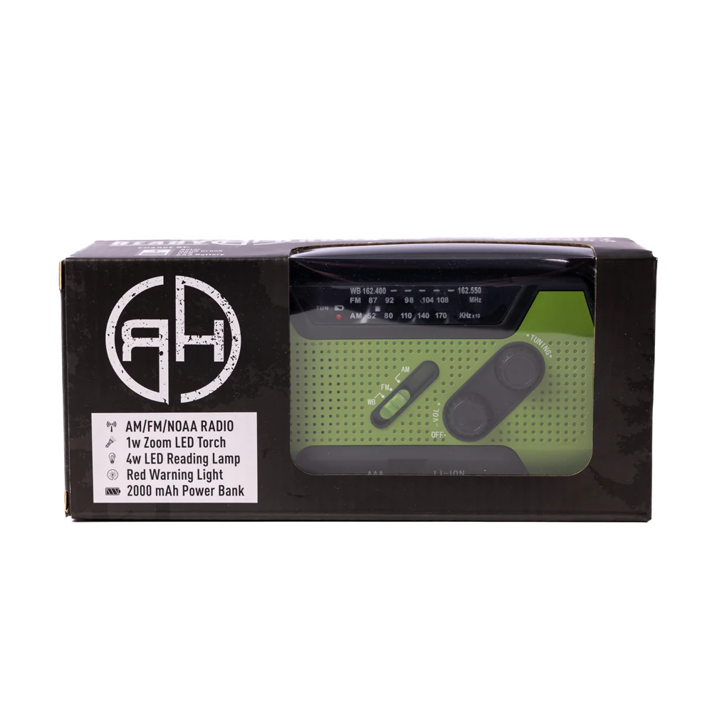 Solar Flashlight & AM/FM/Weather Radio w/ Hand Crank - Image 8
